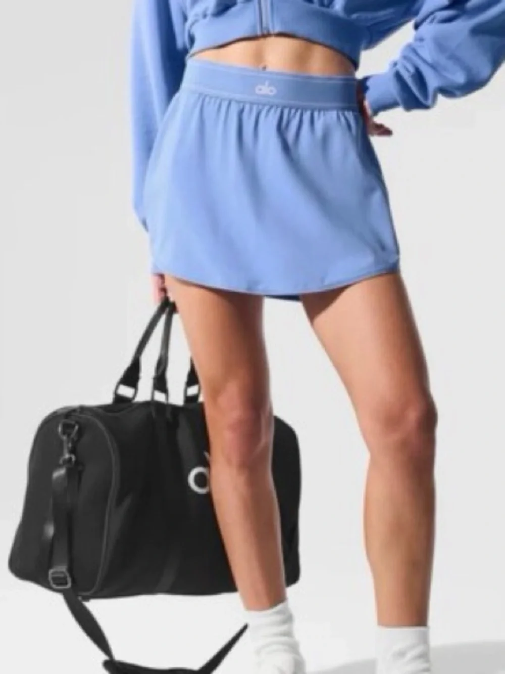 Alo skort crystal clear blue